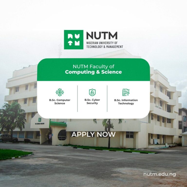 NUTM Undergraduate Admission Form 2025/2026